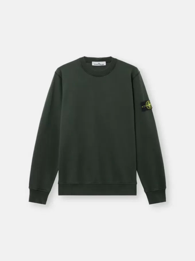 Regular fit sweatshirt met ronde hals en elastische manchetten