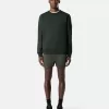 Regular fit sweatshirt met ronde hals en elastische manchetten