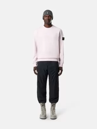 Regular fit sweatshirt met ronde hals en elastische manchetten Regular fit sweatshirt met ronde hals en elastische manchetten
