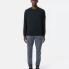 Regular fit sweatshirt met ronde hals en elastische manchetten