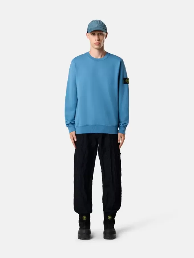 Regular fit sweatshirt met ronde hals en elastische manchetten