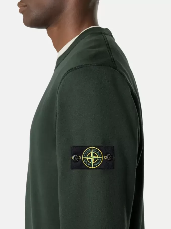 Regular fit sweatshirt met ronde hals en elastische manchetten