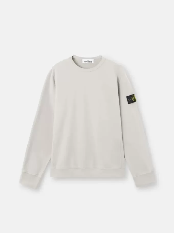 Regular fit sweatshirt met ronde hals en geribde inzetstukken