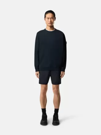 Regular fit sweatshirt met ronde hals en geribde inzetstukken