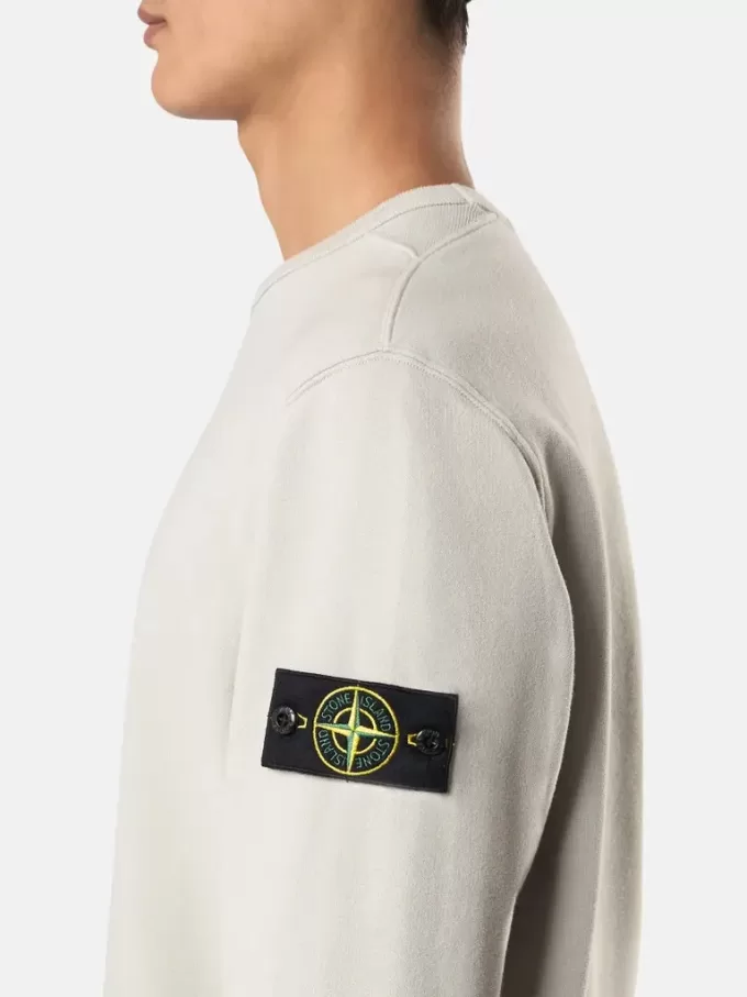 Regular fit sweatshirt met ronde hals en geribde inzetstukken