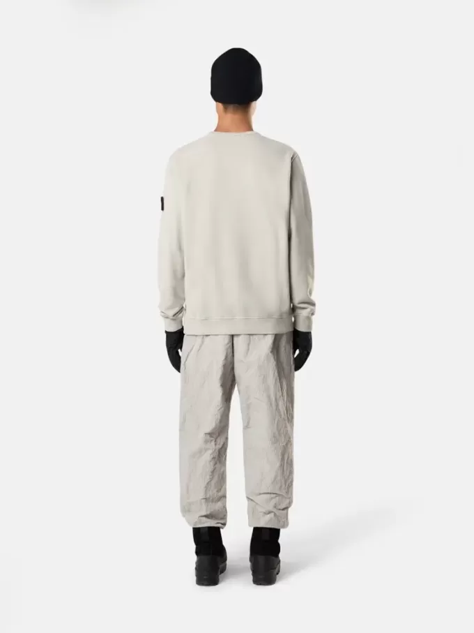 Regular fit sweatshirt met ronde hals en geribde inzetstukken
