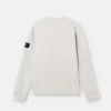 Regular fit sweatshirt met ronde hals en geribde inzetstukken