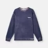 Regular fit sweatshirt met ronde hals en letterprint