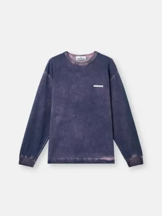 Regular fit sweatshirt met ronde hals en letterprint
