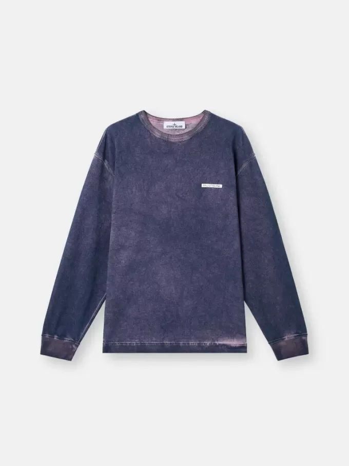 Regular fit sweatshirt met ronde hals en letterprint