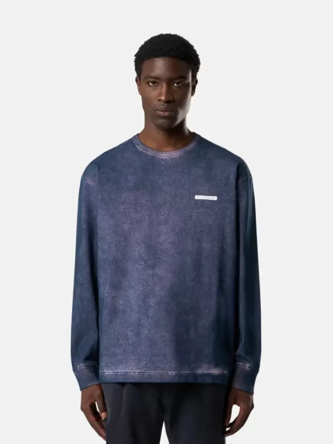 Regular fit sweatshirt met ronde hals en letterprint