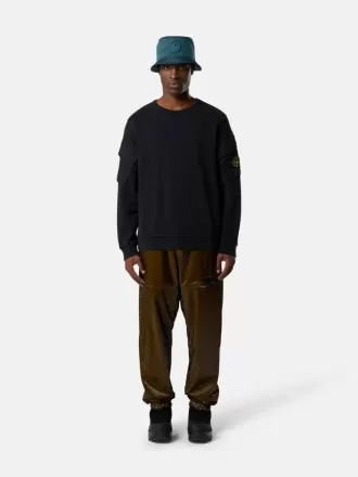 Regular fit sweatshirt met ronde hals en zakken op de mouwen.