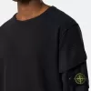 Regular fit sweatshirt met ronde hals en zakken op de mouwen. Regular fit sweatshirt met ronde hals en zakken op de mouwen.