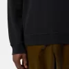 Regular fit sweatshirt met ronde hals en zakken op de mouwen. Regular fit sweatshirt met ronde hals en zakken op de mouwen.