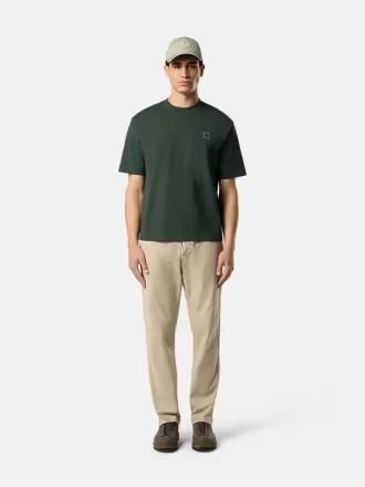 Regular fit T-shirt met korte mouwen en Compass-patch
