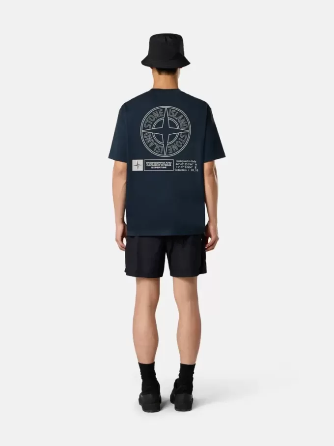 Regular fit T-shirt met korte mouwen en ‘Industrial’-print Regular fit T-shirt met korte mouwen en ‘Industrial’-print