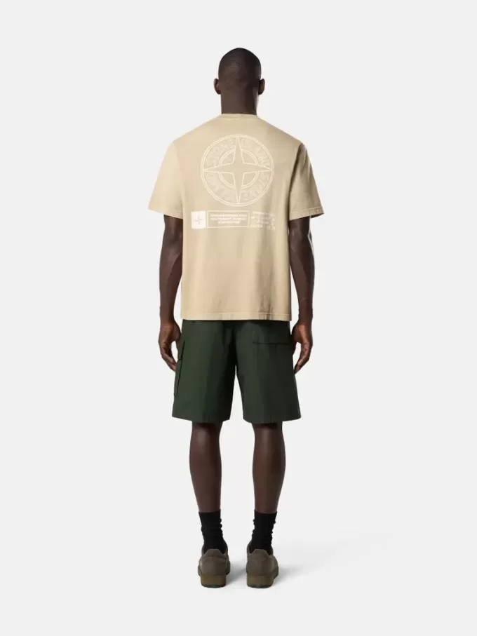 Regular fit T-shirt met korte mouwen en ‘Industrial’-print Regular fit T-shirt met korte mouwen en ‘Industrial’-print