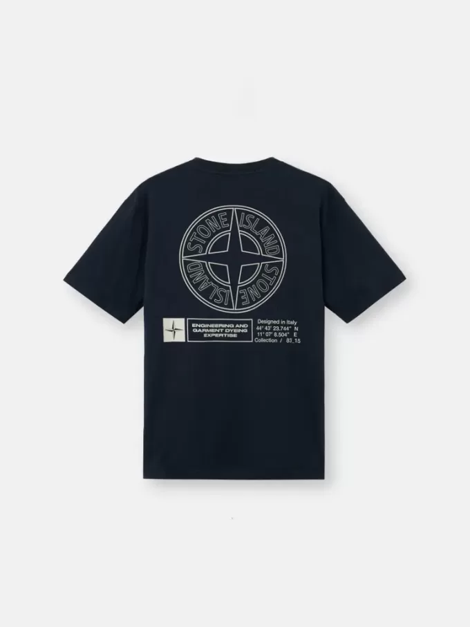 Regular fit T-shirt met korte mouwen en ‘Industrial’-print Regular fit T-shirt met korte mouwen en ‘Industrial’-print