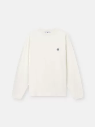 Regular fit T-shirt met lange mouwen en ton sur ton Compass-patch.