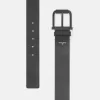 Riem met matte metalen gesp.
