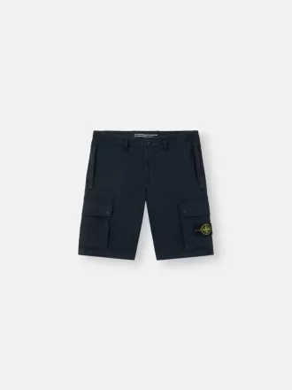 Slim-fit bermuda met ritszakken.