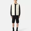 Slim-fit bermuda met ritszakken.