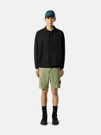 Slim-fit bermuda met ritszakken.