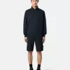 Slim-fit cargo bermuda met ritszakken.
