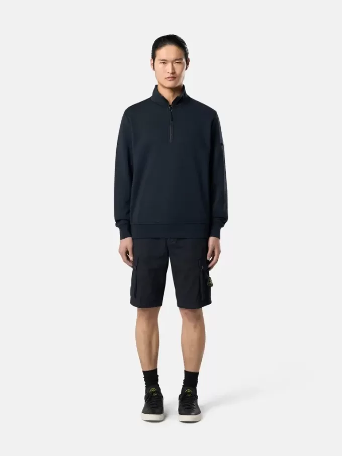 Slim-fit cargo bermuda met ritszakken.