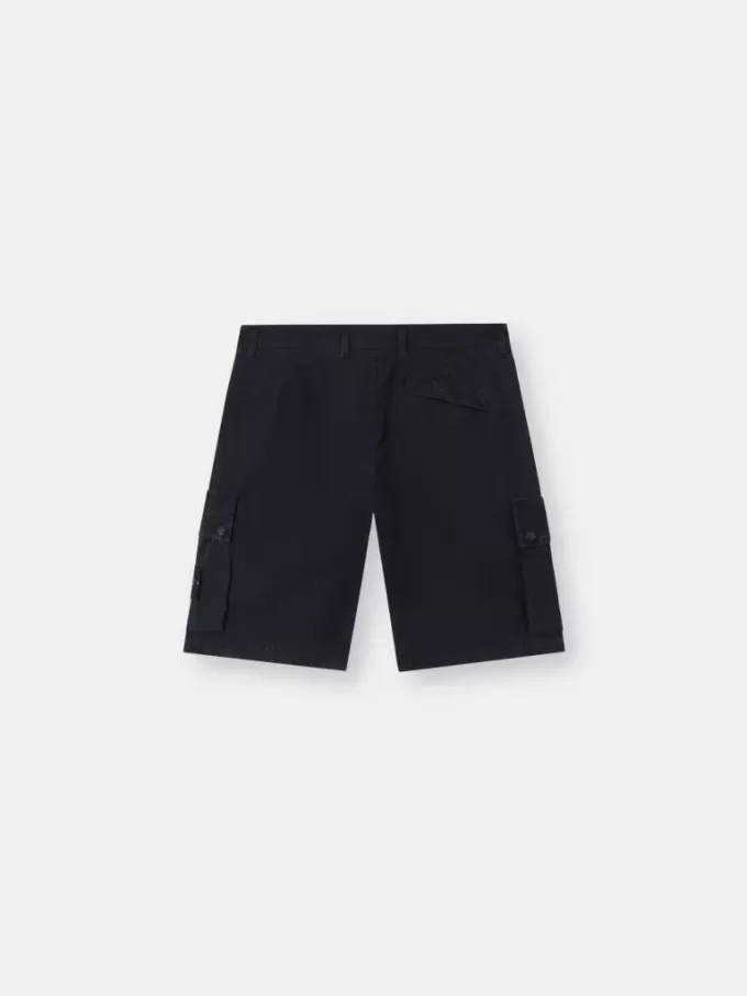 Slim-fit cargo bermuda met ritszakken.