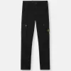 Slim-fit cargobroek met zakken met ritssluiting