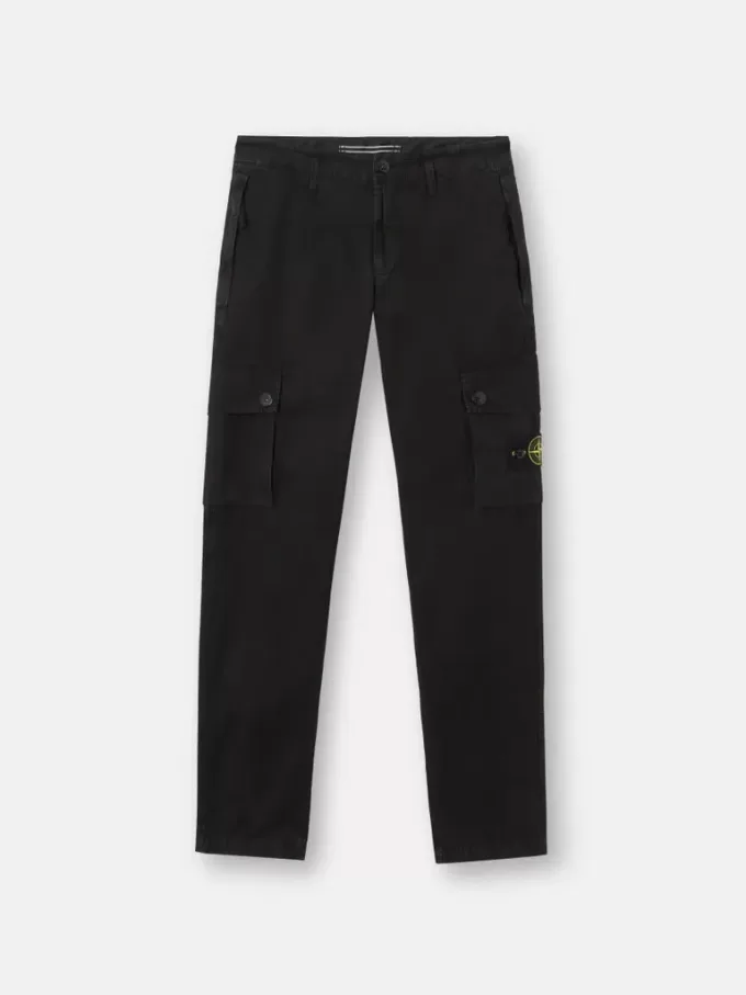 Slim-fit cargobroek met zakken met ritssluiting