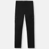 Slim-fit cargobroek met zakken met ritssluiting