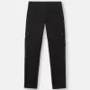 Slim-fit cargobroek met zakken met ritssluiting