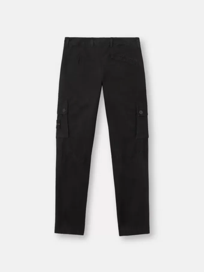 Slim-fit cargobroek met zakken met ritssluiting