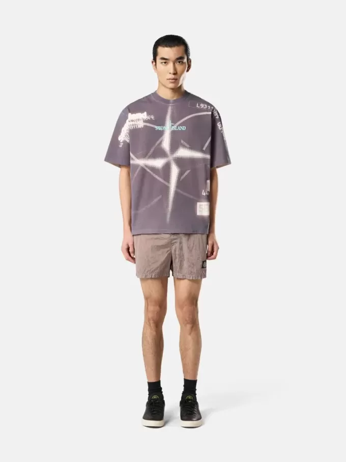 Slim-fit korte zwembroek met zakken Slim-fit korte zwembroek met zakken