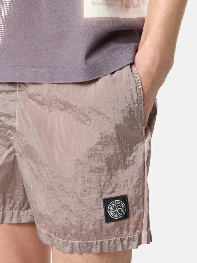 Slim-fit korte zwembroek met zakken Slim-fit korte zwembroek met zakken