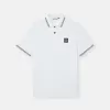 Slim-fit poloshirt met korte mouwen en gestreepte details