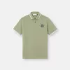 Slim-fit poloshirt met korte mouwen en gestreepte details