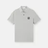 Slim-fit poloshirt met korte mouwen en gestreepte details