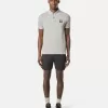 Slim-fit poloshirt met korte mouwen en gestreepte details