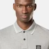 Slim-fit poloshirt met korte mouwen en gestreepte details