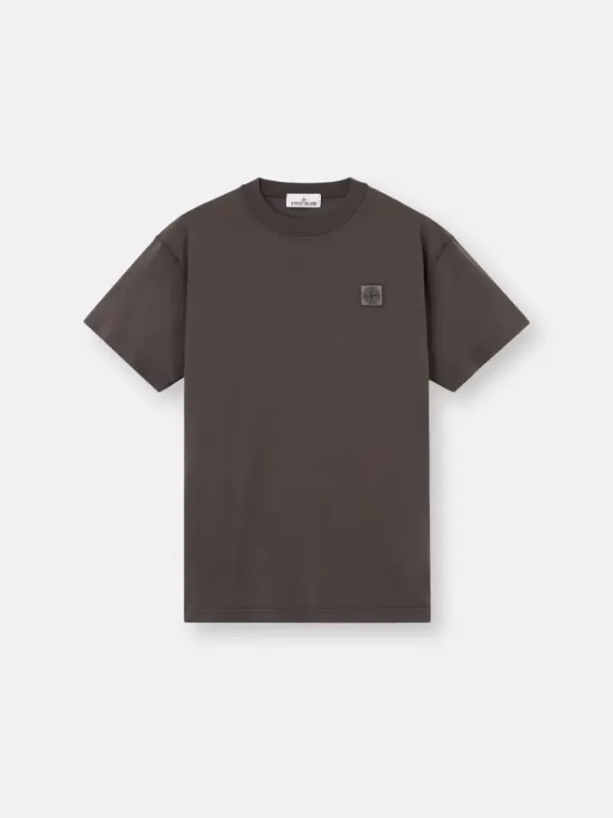 Slim-fit T-shirt met korte mouwen en Compass-patch Slim-fit T-shirt met korte mouwen en Compass-patch