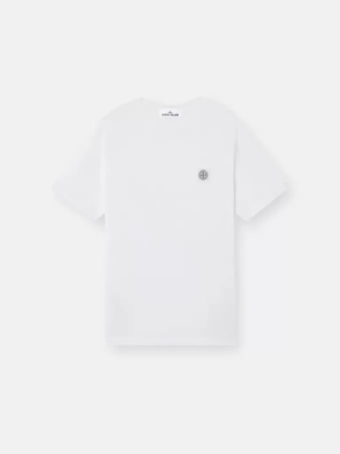 Slim-fit T-shirt met korte mouwen en Compass-patch Slim-fit T-shirt met korte mouwen en Compass-patch