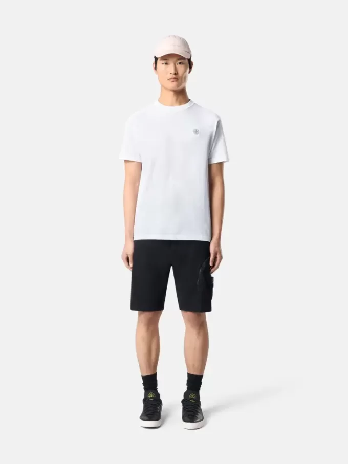 Slim-fit T-shirt met korte mouwen en Compass-patch Slim-fit T-shirt met korte mouwen en Compass-patch
