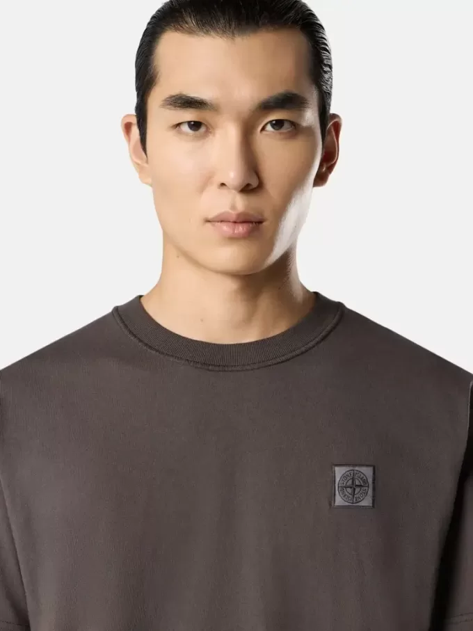 Slim-fit T-shirt met korte mouwen en Compass-patch Slim-fit T-shirt met korte mouwen en Compass-patch