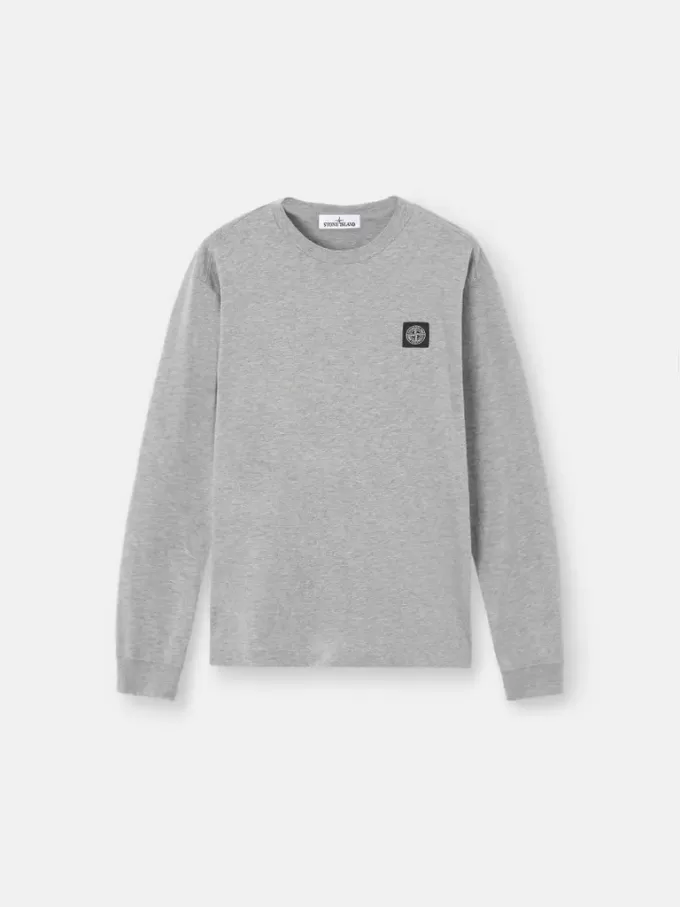 Slim fit T-shirt met lange mouwen