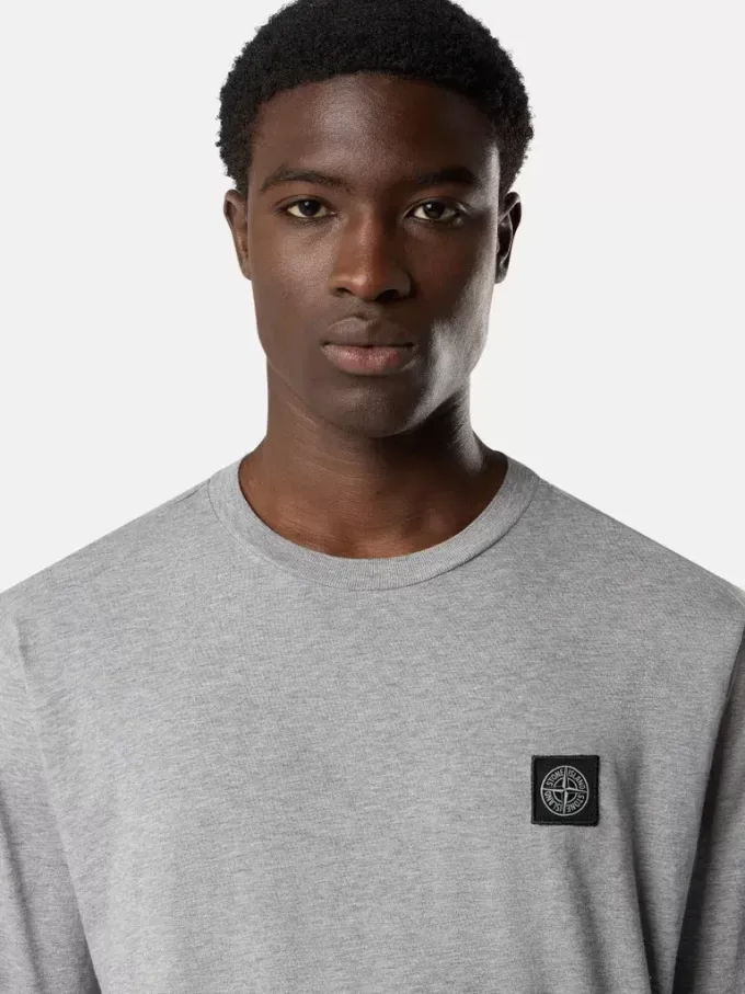 Slim fit T-shirt met lange mouwen