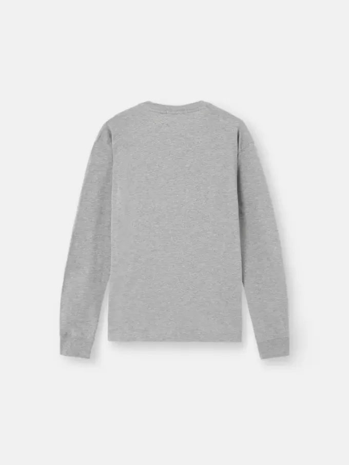Slim fit T-shirt met lange mouwen