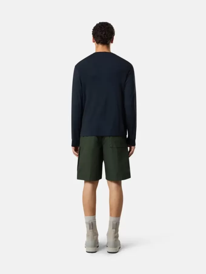 Slim-fit T-shirt met lange mouwen en Compass-patch
